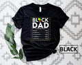 Black Father Nutritional Facts Shirt Black Dad Melanin Nutrition Facts Black Father T-Shirts