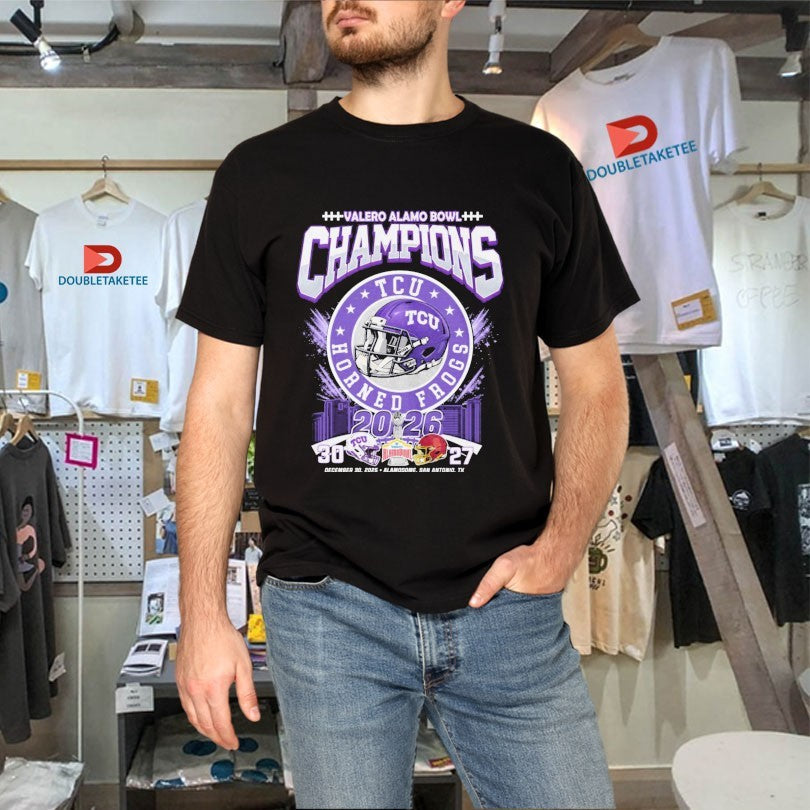 TCU Horned Frogs Vs USC Trojans Valero Alamo Bowl Champions 2026 Unisex , , , Long Sleeve Tee