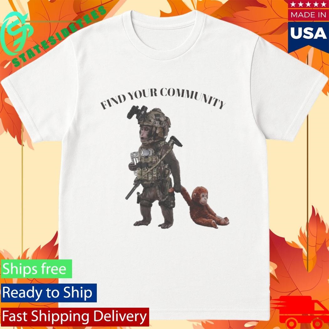 Tactical Punch The Monkey Find Your Community Shirt Unisex , , , Long Sleeve Tee