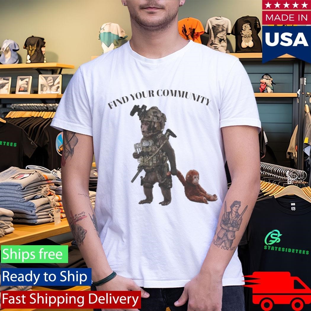 Tactical Punch The Monkey Find Your Community Shirt Unisex , , , Long Sleeve Tee