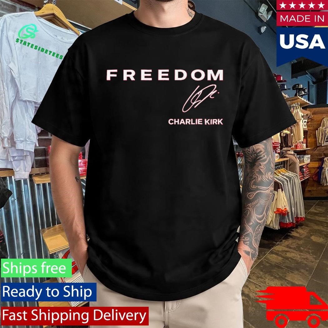 Target Employee Wearing Charlie Kirk Red Freedom Shirt Unisex , , , Long Sleeve Tee