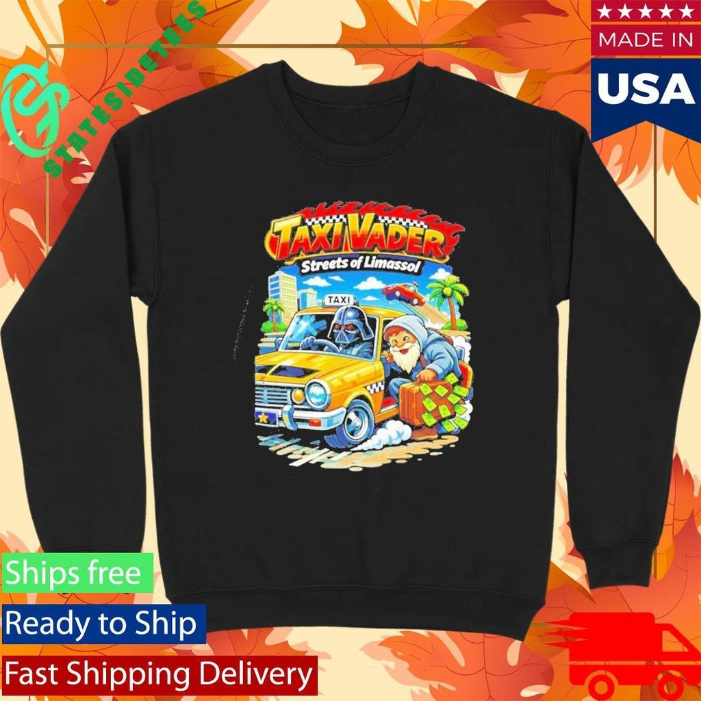 Taxi Vader Streets Of Limassol Unisex , , , Long Sleeve Tee