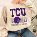 Tcu Horned Frogs Retro Helmet University College NCAA Football T-Shirts