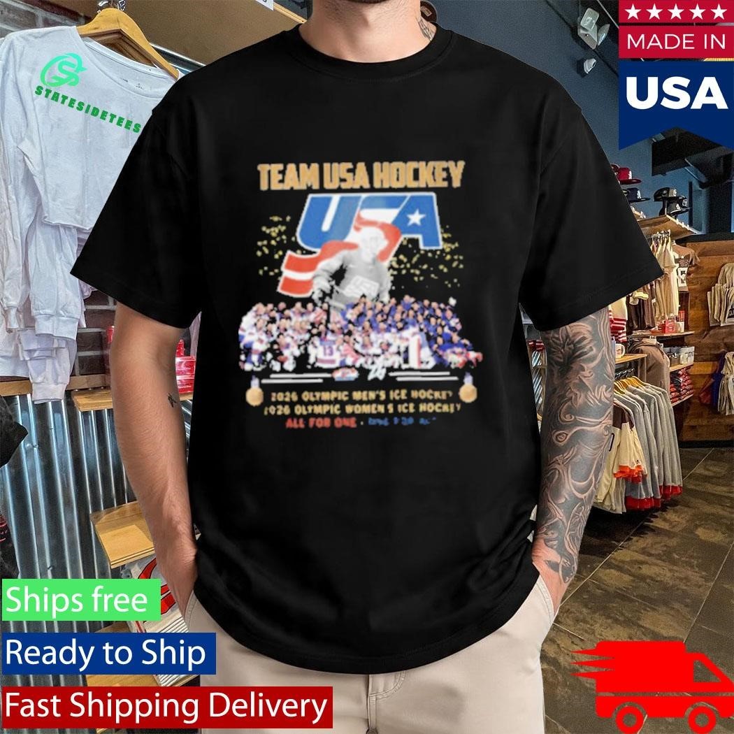 Team USA Hockey 2026 Olympic Men’s and Women’s Champions Commemorative Shirt Unisex , , , Long Sleeve Tee