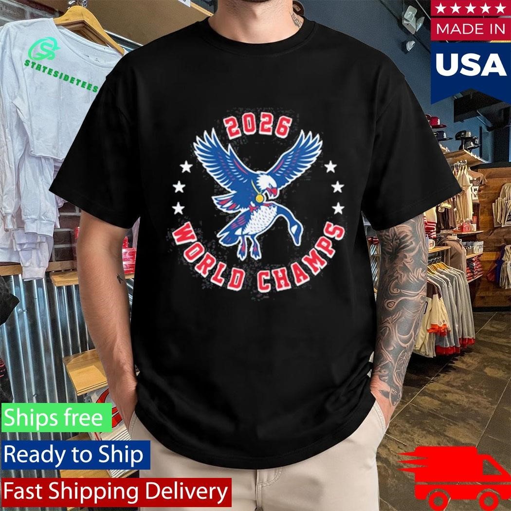 Team Usa Ice Hockey 2026 World Champs Eagle Unisex , , , Long Sleeve Tee