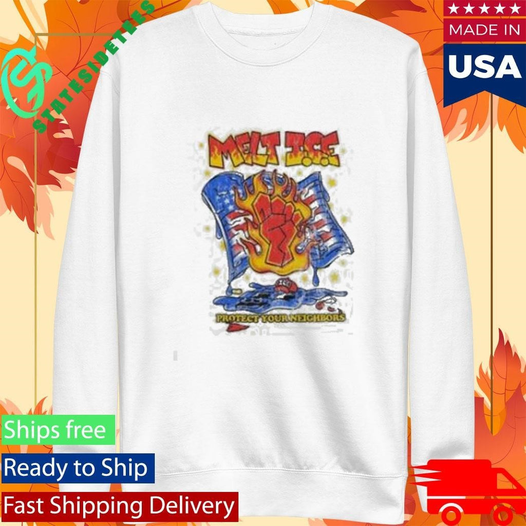 Teddy Fresh Melt Ice Protect Your Neighbors Shirt Unisex , , , Long Sleeve Tee