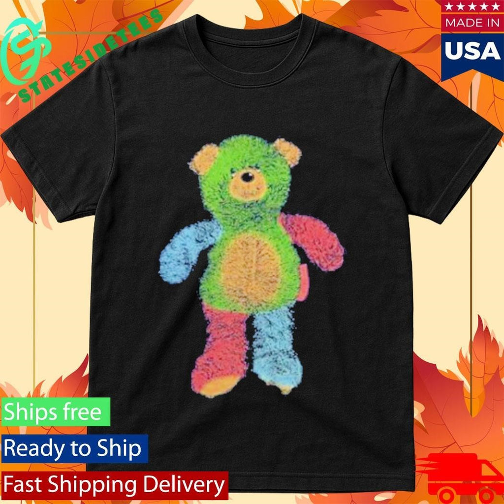 Teddy Plush Bear Press Print Rhys Brown Shirt Unisex , , , Long Sleeve Tee