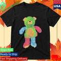 Teddy Plush Bear Press Print Rhys Brown Shirt Unisex , , , Long Sleeve Tee