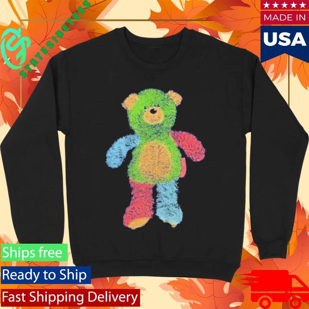 Teddy Plush Bear Press Print Rhys Brown Shirt Unisex , , , Long Sleeve Tee