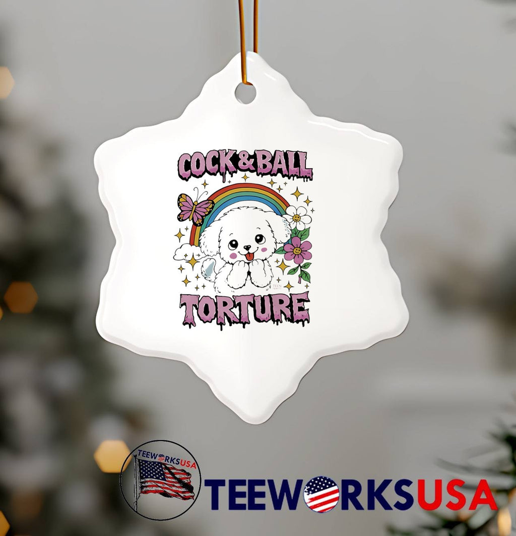 Teen Hearts Cute Puppy Rainbow Cock and Ball Torture T-Shirt