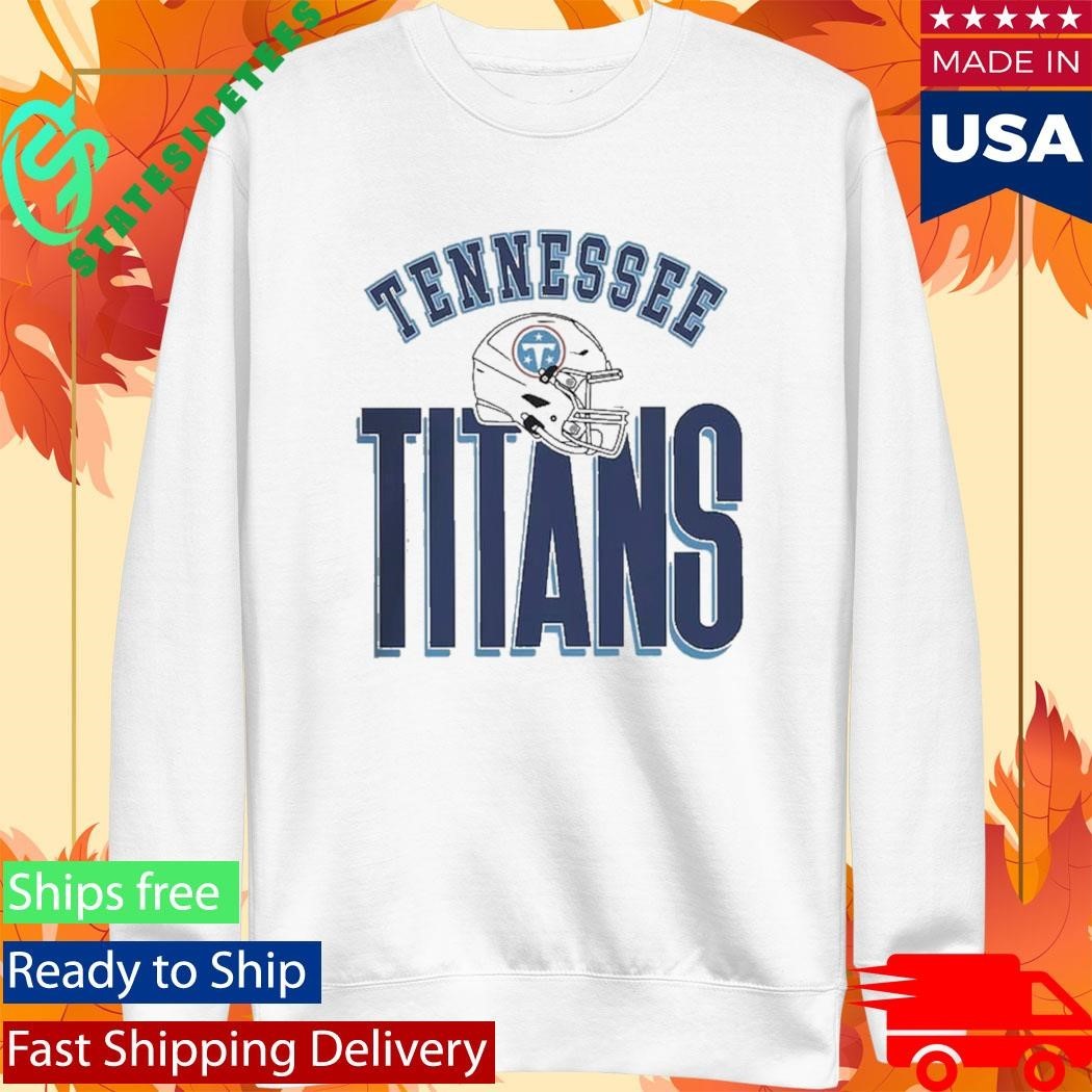 Tennessee Titans Merch New Logo Helmet Gameday Couture Fierce Focus Relaxed Fit Unisex , , , Long Sleeve Tee