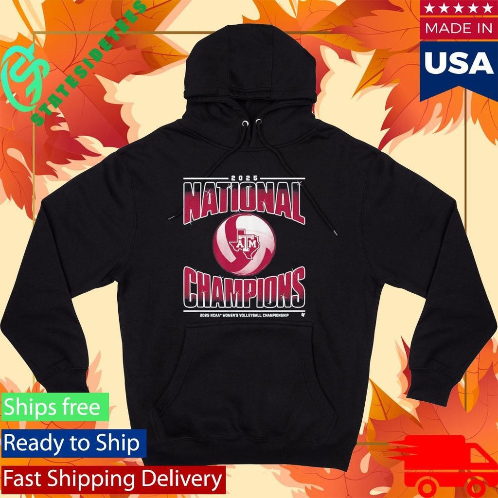 Texas A&m Volleyball 2025 Ncaa Champions Shirt Unisex , , , Long Sleeve Tee