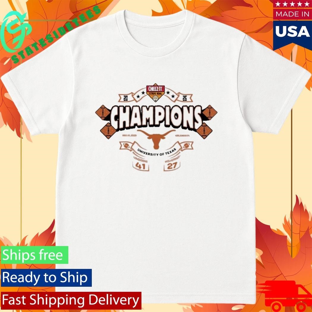 Texas Longhorns Cheezit Citrus Bowl Champions 2025 Shirt Unisex , , , Long Sleeve Tee