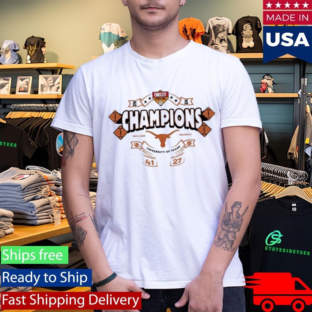 Texas Longhorns Cheezit Citrus Bowl Champions 2025 Shirt Unisex , , , Long Sleeve Tee