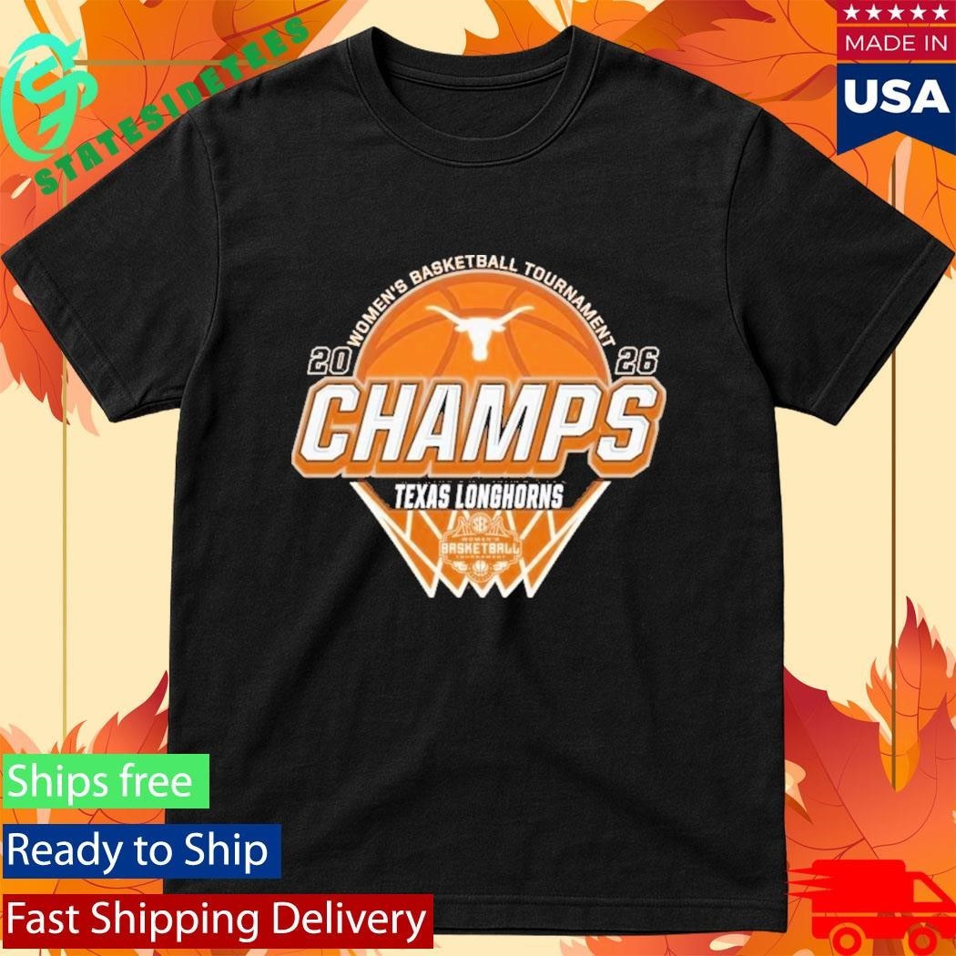 Texas Longhorns Women’s Basketball 2026 SEC Tournament Champions Locker Room Orange