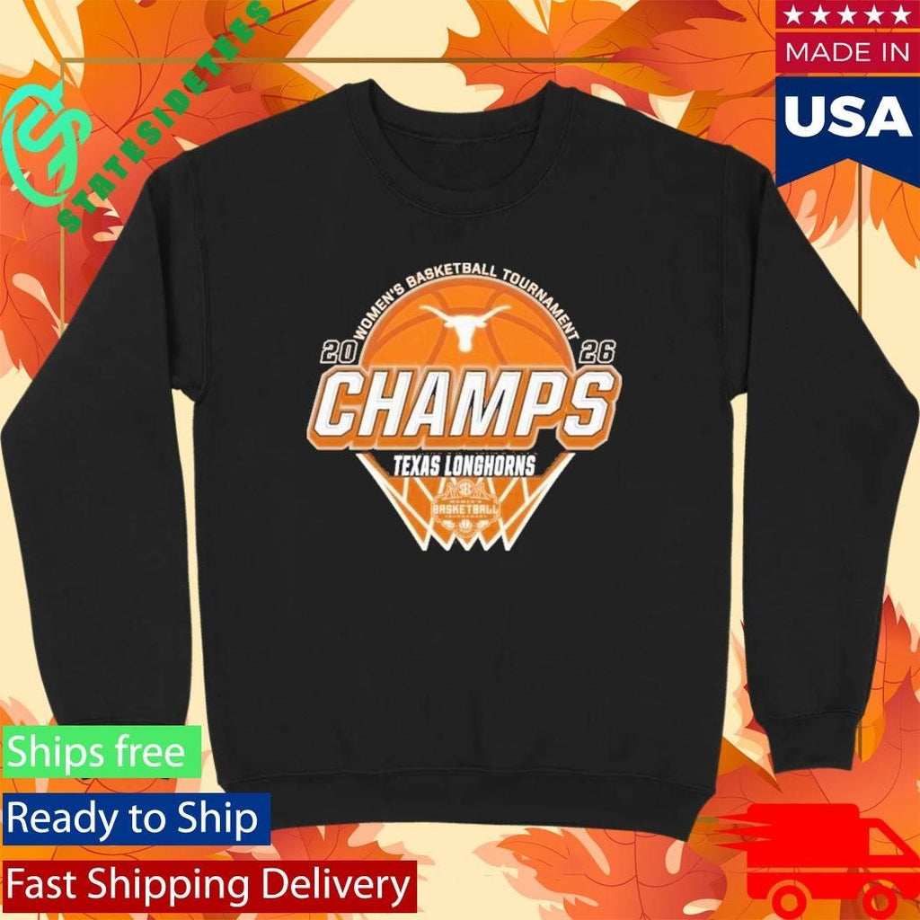 Texas Longhorns Women’s Basketball 2026 SEC Tournament Champions Locker Room Orange