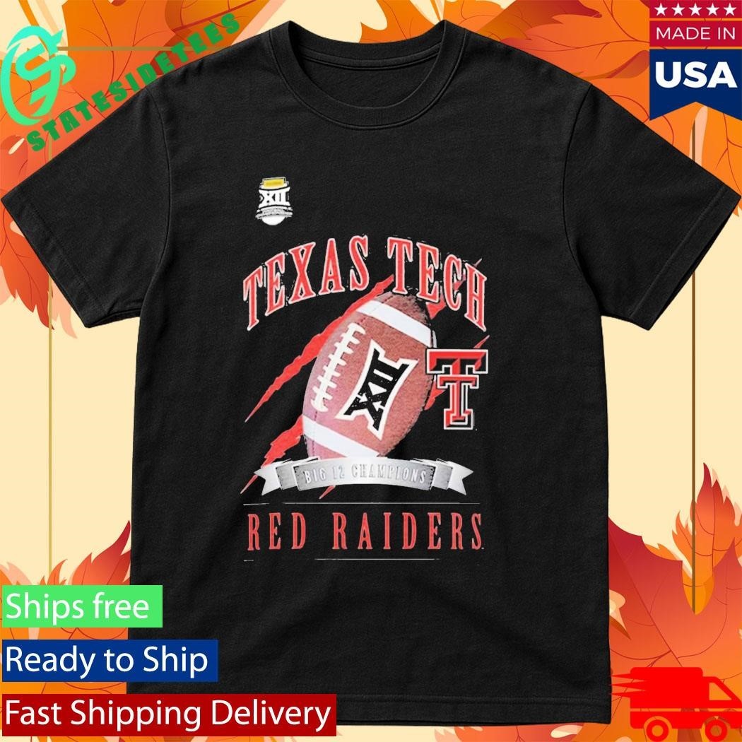 Texas Tech Red Raiders 2025 Big 12 Football Champions Shirt Unisex , , , Long Sleeve Tee