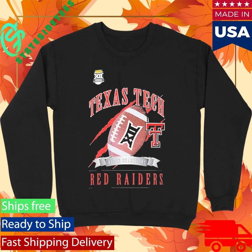 Texas Tech Red Raiders 2025 Big 12 Football Champions Shirt Unisex , , , Long Sleeve Tee