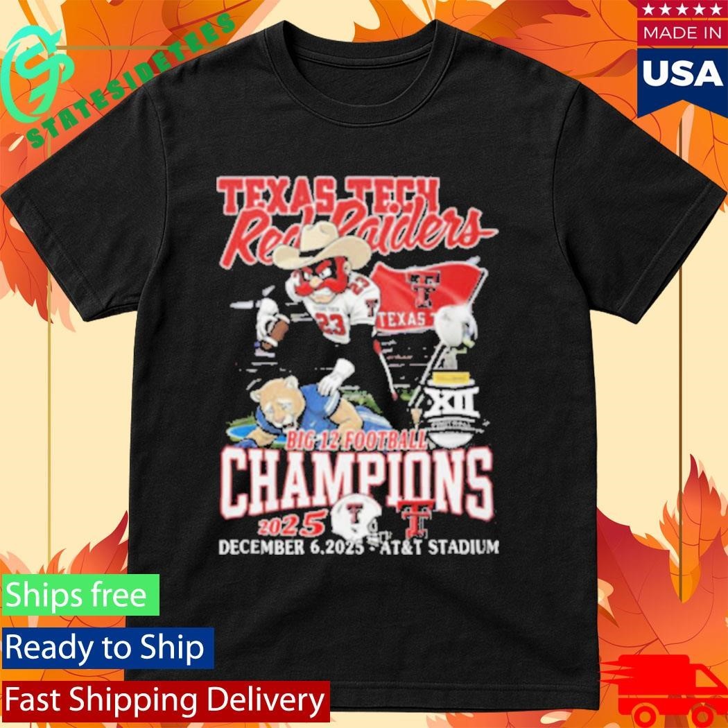 Texas Tech Red Raiders Big 12 Football Champions Shirt Unisex , , , Long Sleeve Tee