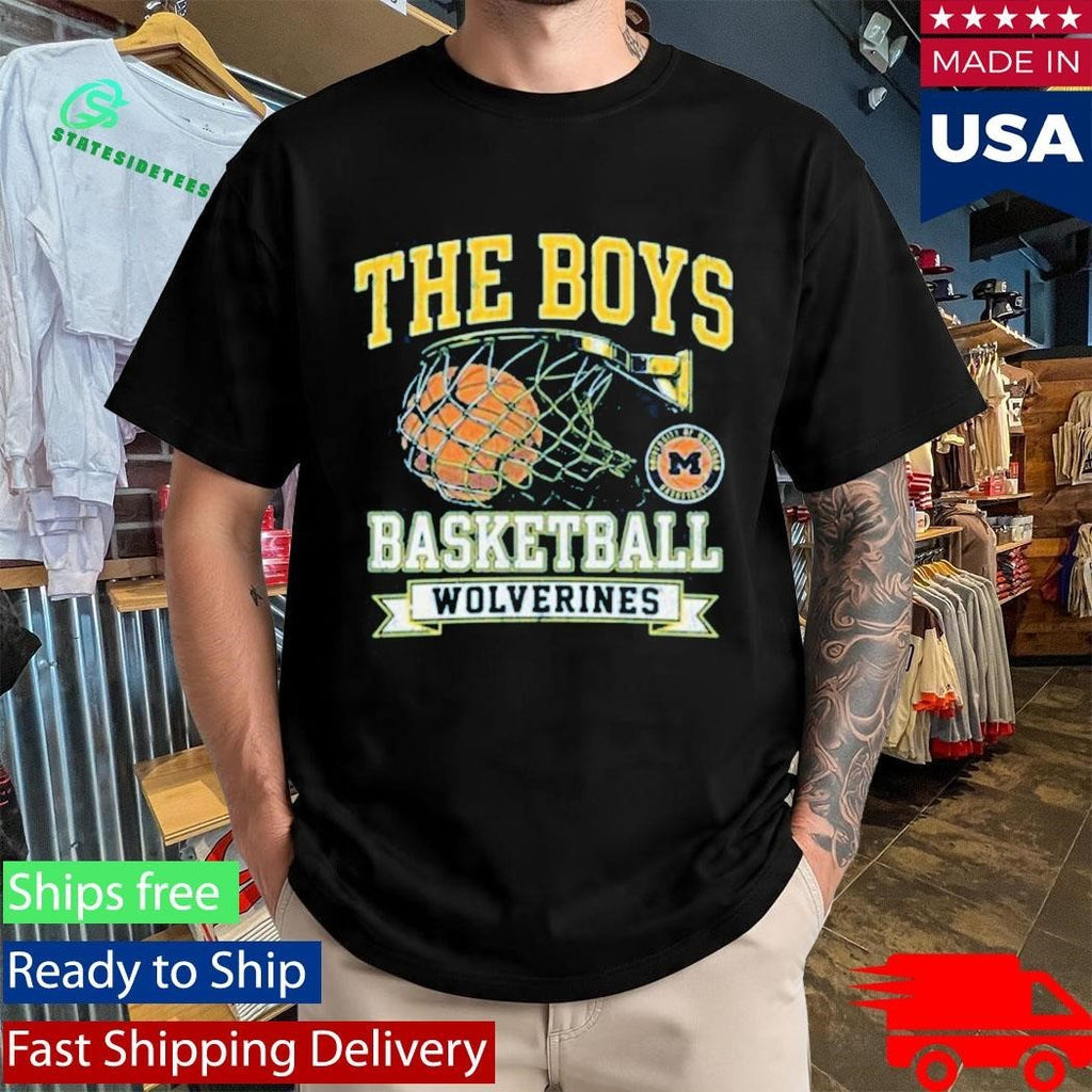 The Boys Basketball Wolverines Shirt Unisex , , , Long Sleeve Tee