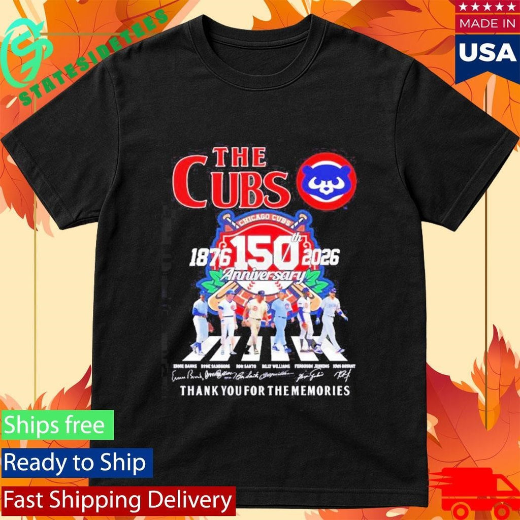The Chicago Cubs Abbey Road 150 Season Thank You For The Memories Shirt Unisex , , , Long Sleeve Tee