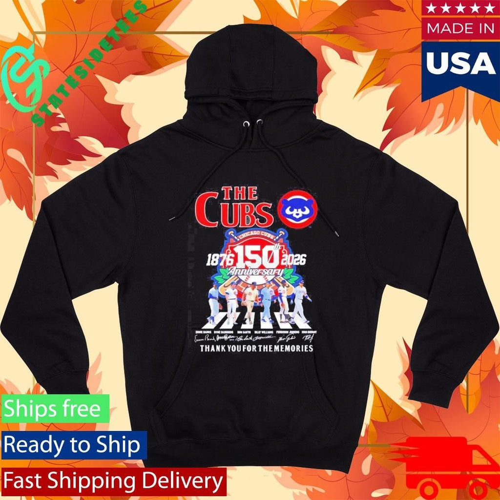 The Chicago Cubs Abbey Road 150 Season Thank You For The Memories Shirt Unisex , , , Long Sleeve Tee