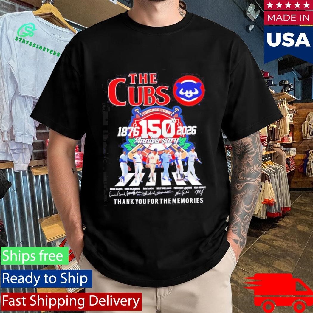 The Chicago Cubs Abbey Road 150 Season Thank You For The Memories Shirt Unisex , , , Long Sleeve Tee
