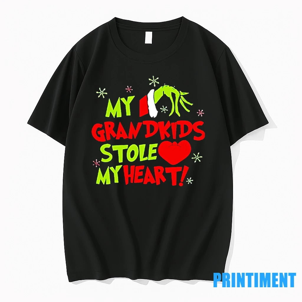 The Grinch My Grandkids Stole My Heart Christmas Tshirts Sweater