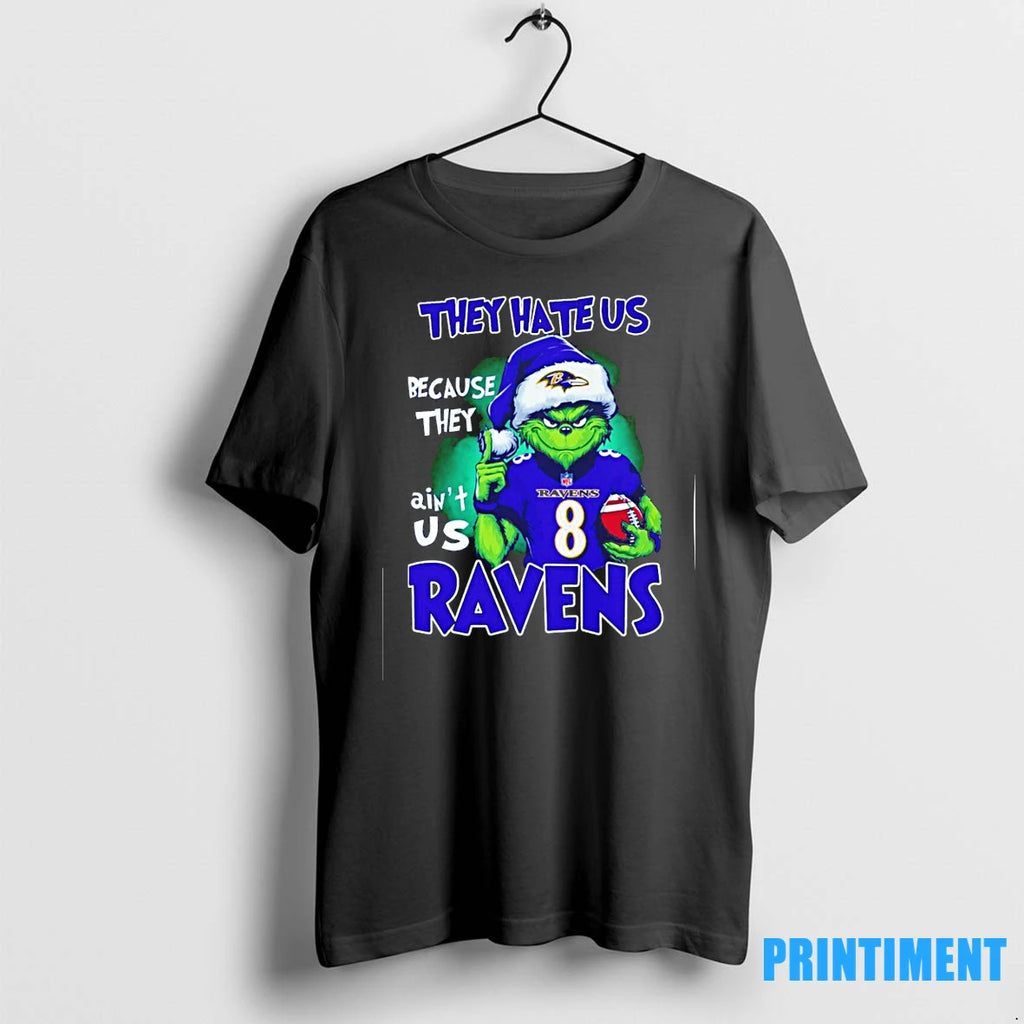 The Grinch They Hate Us Because They Aint Us Baltimore Ravens Christmas Tshirts Sweater