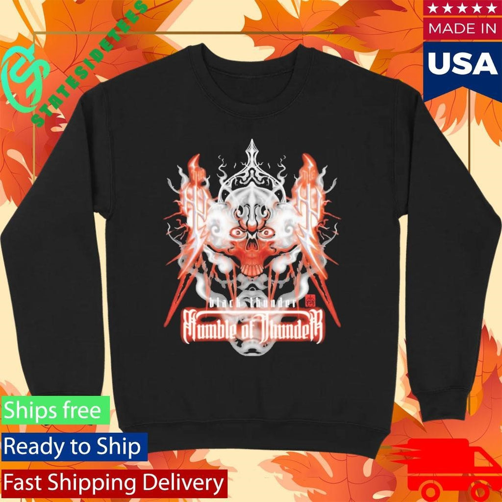 The Hu Neon Rumble Of Thunder Three-Panel Fleece Shirt Unisex , , , Long Sleeve Tee
