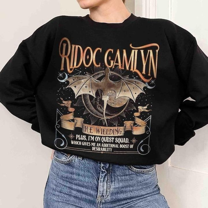 Quest Squad Onyx Storm Fan Ridoc Gamlyn Fourth Wing Dragon Rider Book Lover T-Shirts