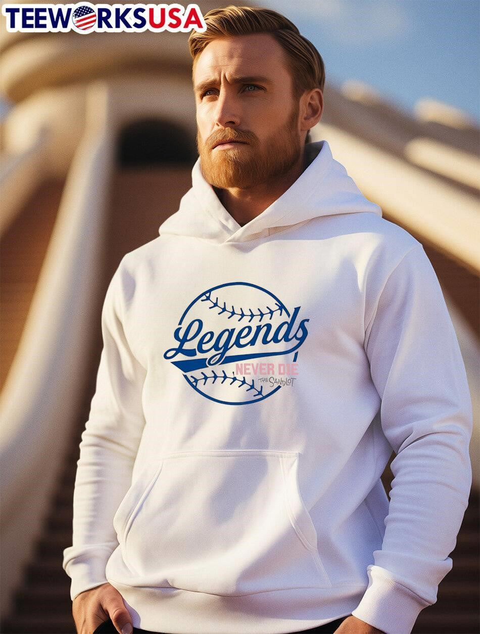 The Sandlot Legends Never Die Baseball T-Shirt