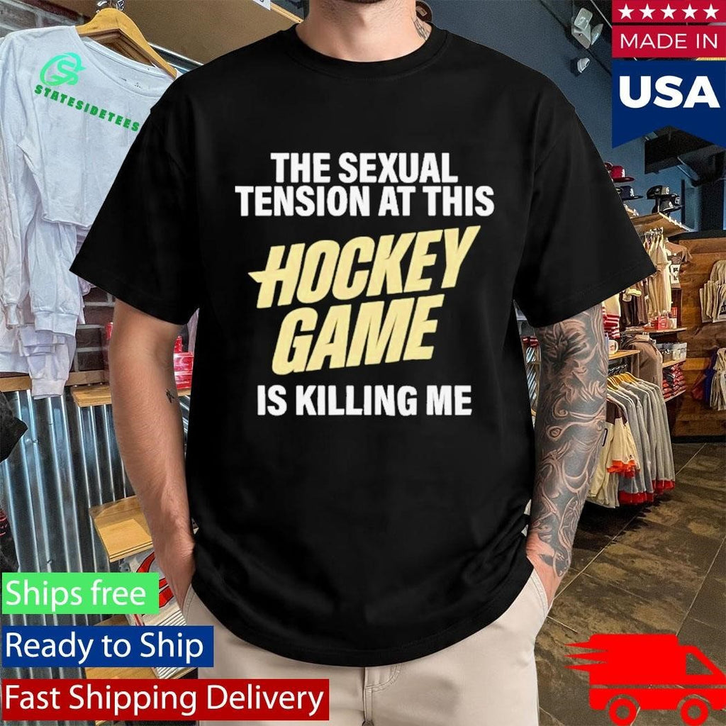 The Sexual Tension At This Hockey Game Is Killing Me Heated Rivalry Shirt Unisex , , , Long Sleeve Tee