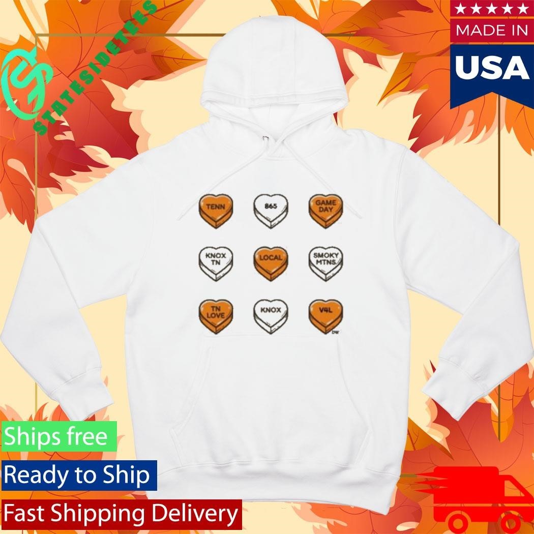 The Tenn Gameday Candy Hearts Shirt Unisex , , , Long Sleeve Tee