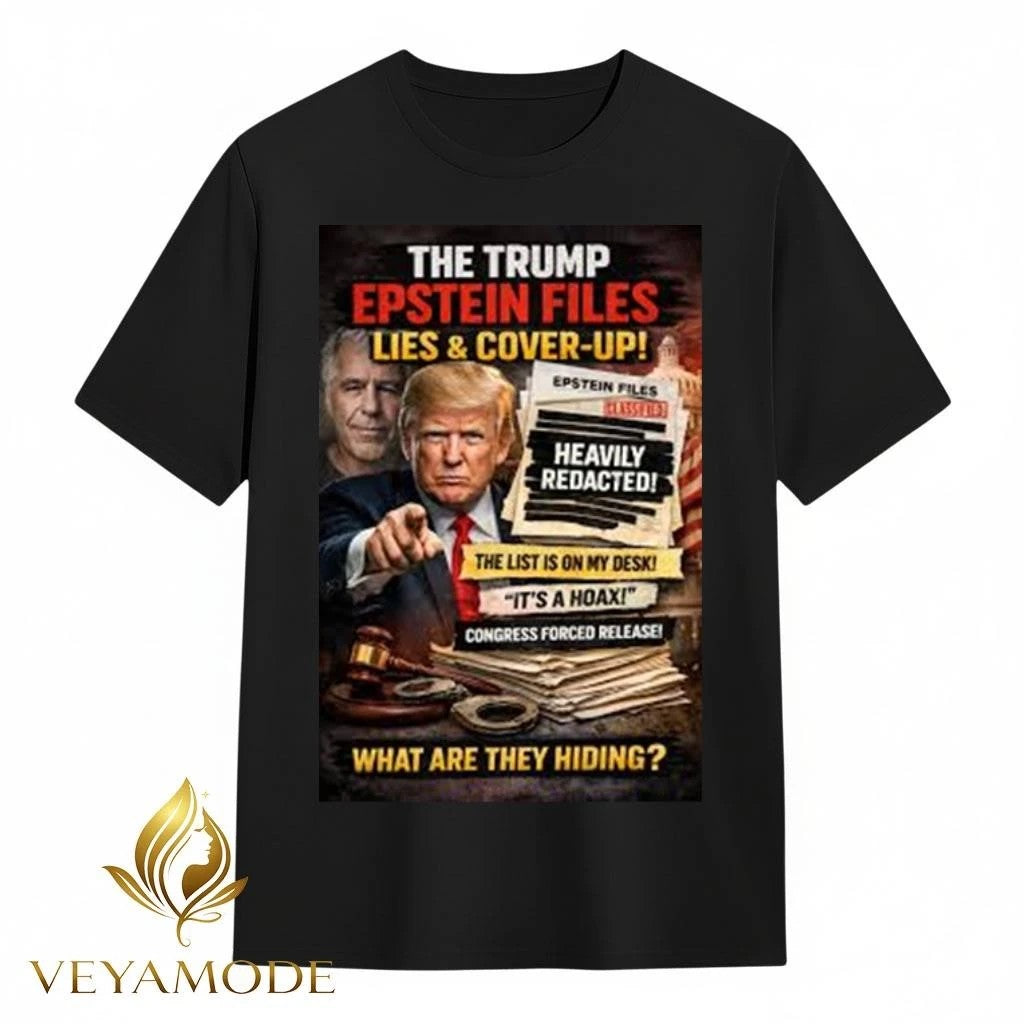 The Trump Epstein files lies and cover up tee Unisex , , , Long Sleeve Tee