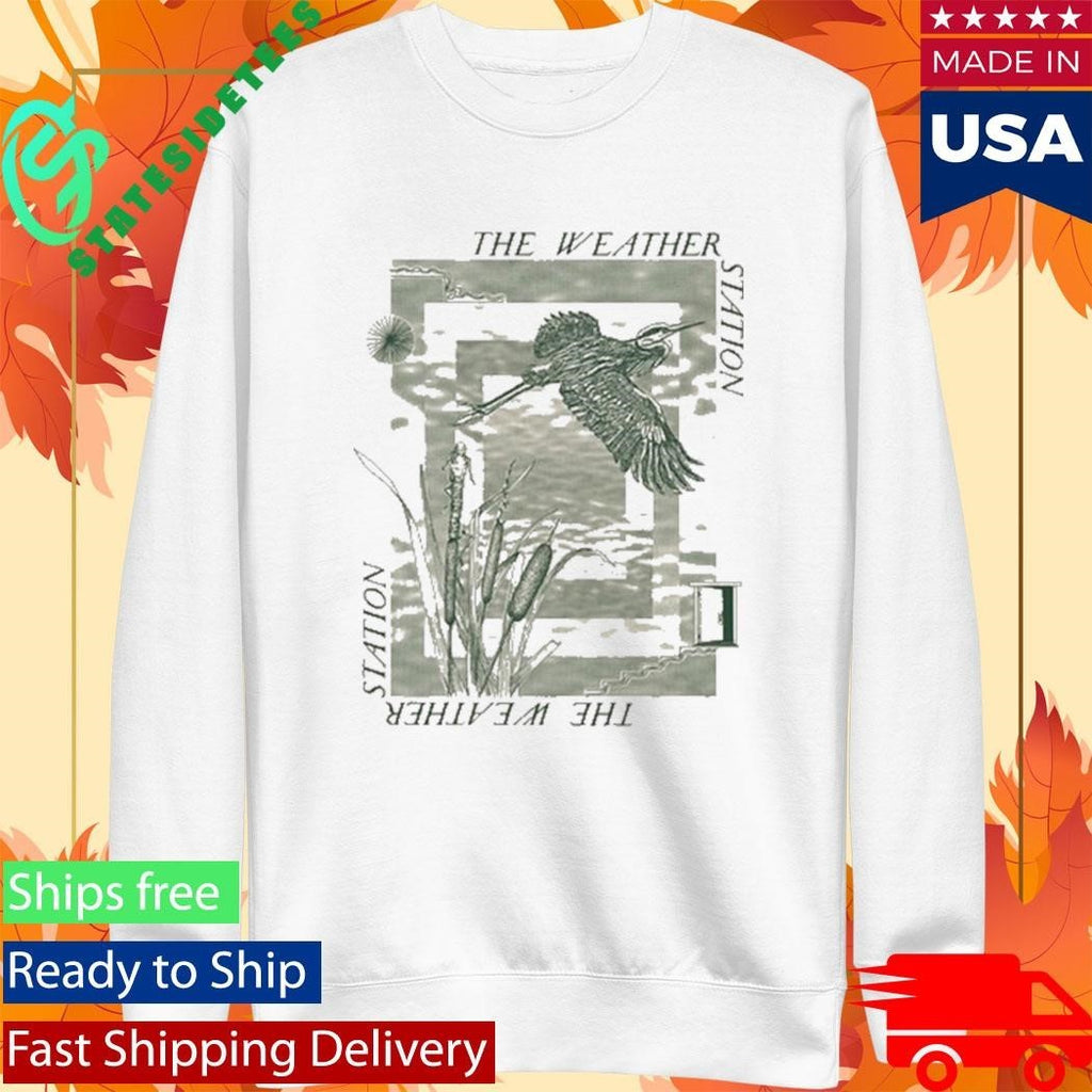 The Weather Station Heron Shirt Unisex , , , Long Sleeve Tee