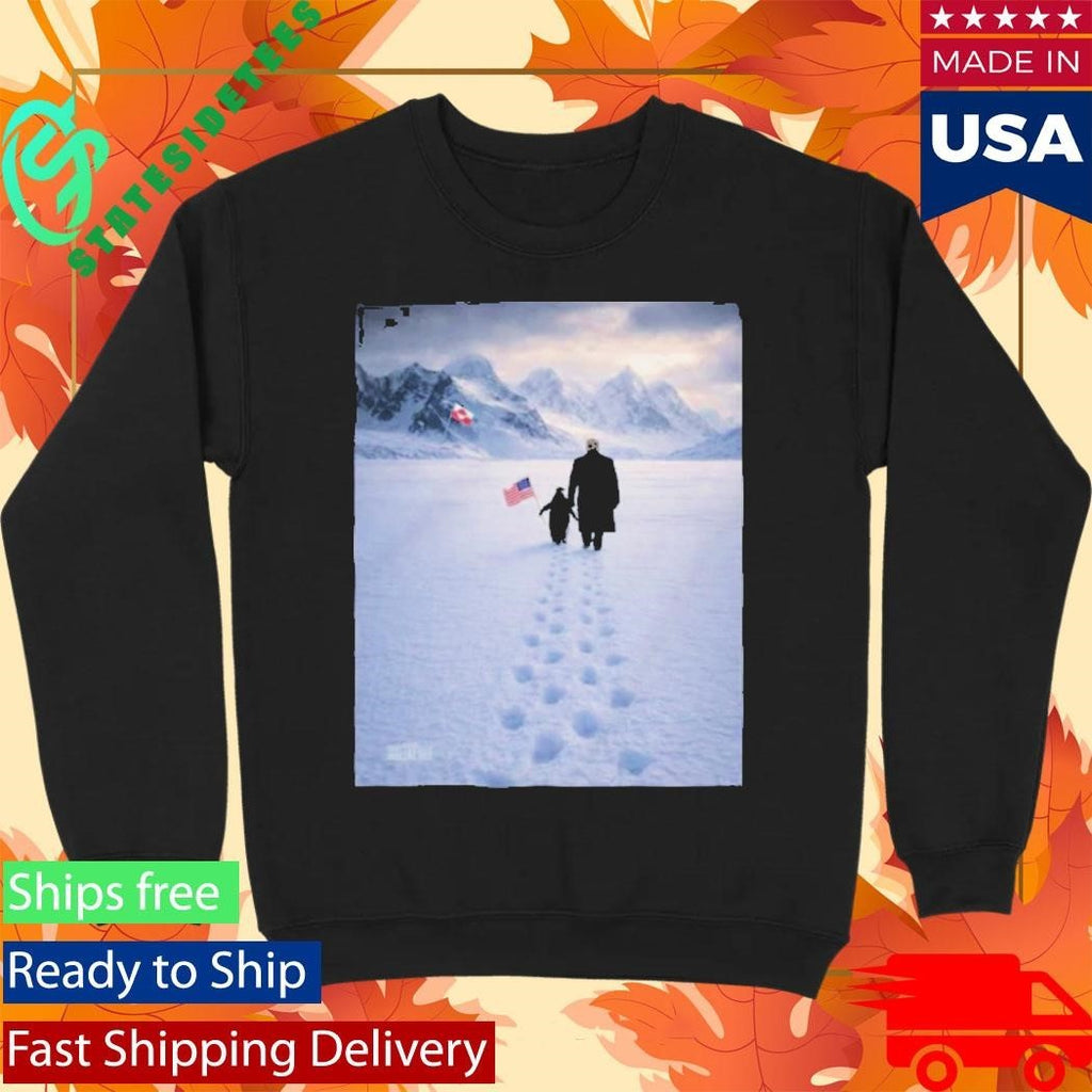 The White House Donald Trump Embrace The Penguin Poster Shirt Unisex , , , Long Sleeve Tee