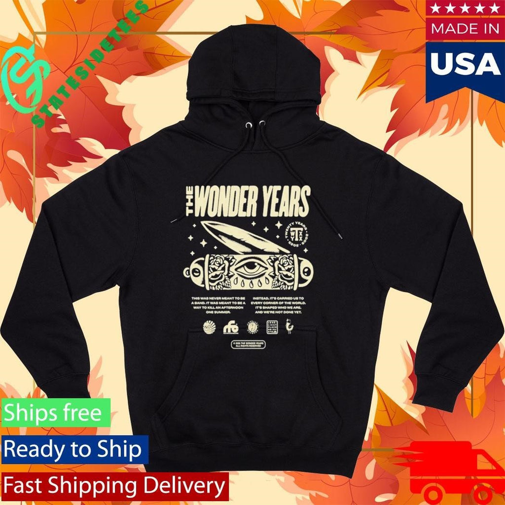 The Wonder Years Tee BLACK 20 Year Anniversary Shirt Unisex , , , Long Sleeve Tee