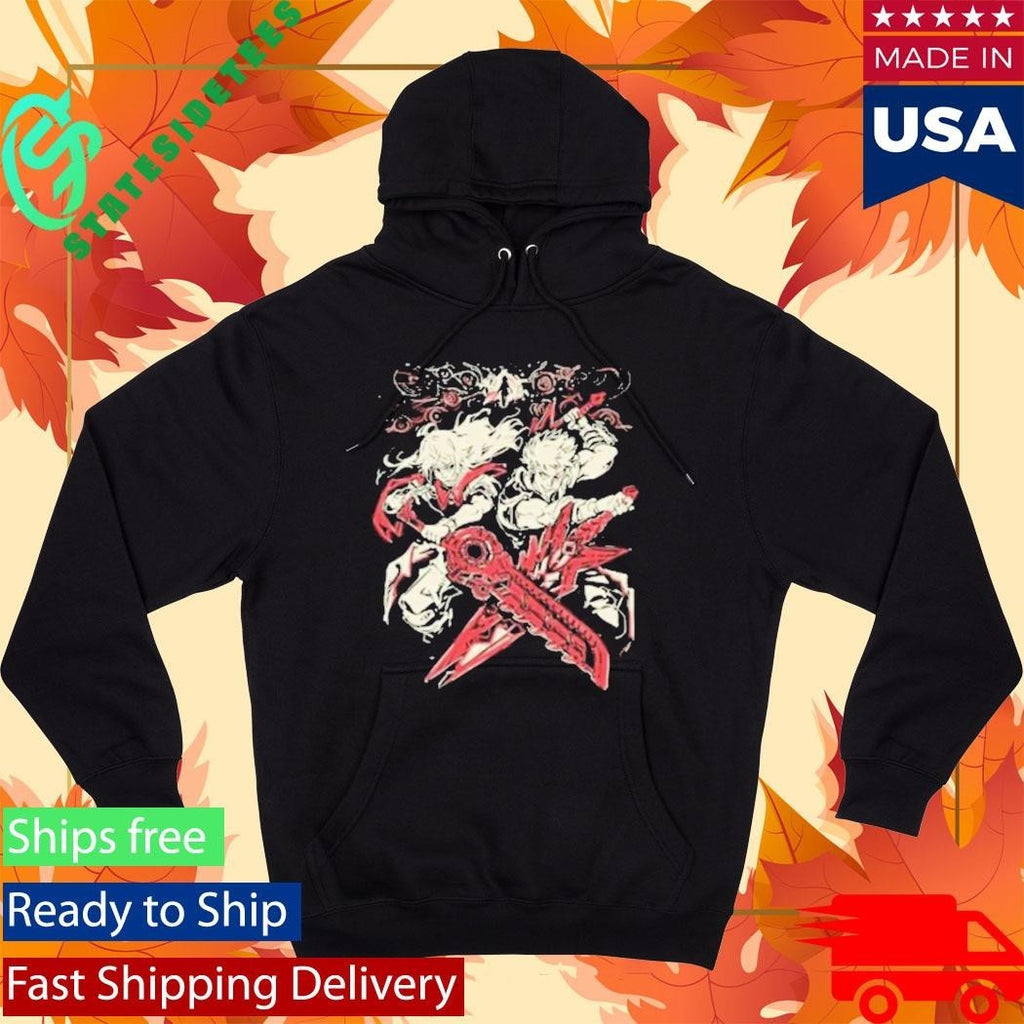 The Yetee Crossing Blades Shirt Unisex , , , Long Sleeve Tee