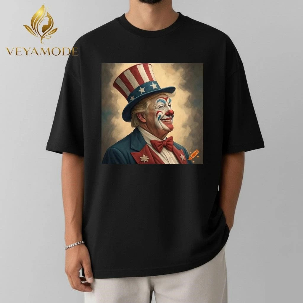 The clown Donald Trump is laughing tee Unisex , , , Long Sleeve Tee