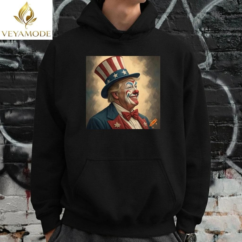 The clown Donald Trump is laughing tee Unisex , , , Long Sleeve Tee