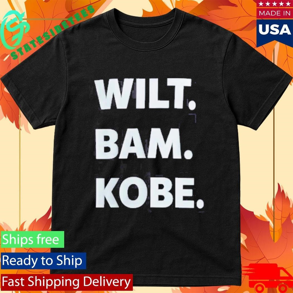 Thebe Foundation Wilt. Bam. Kobe. Shirt Unisex , , , Long Sleeve Tee