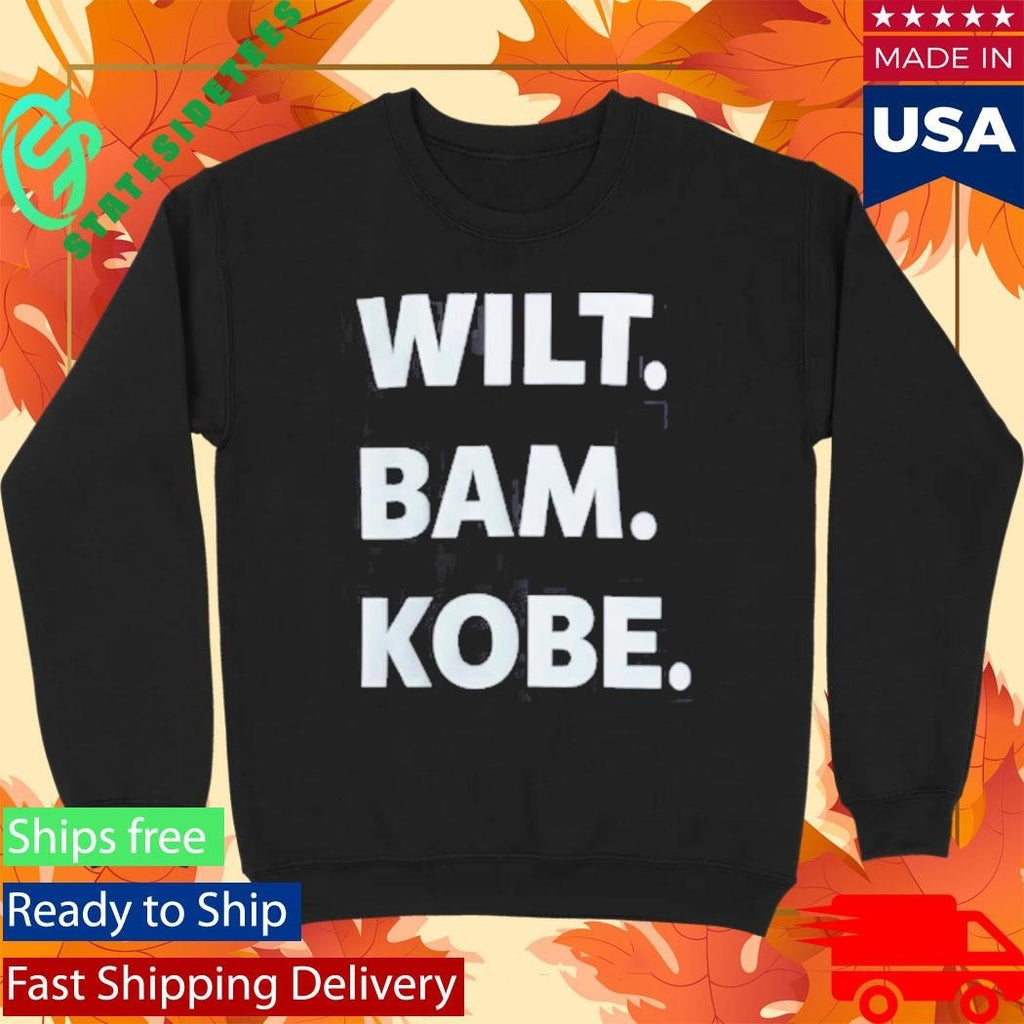 Thebe Foundation Wilt. Bam. Kobe. Shirt Unisex , , , Long Sleeve Tee