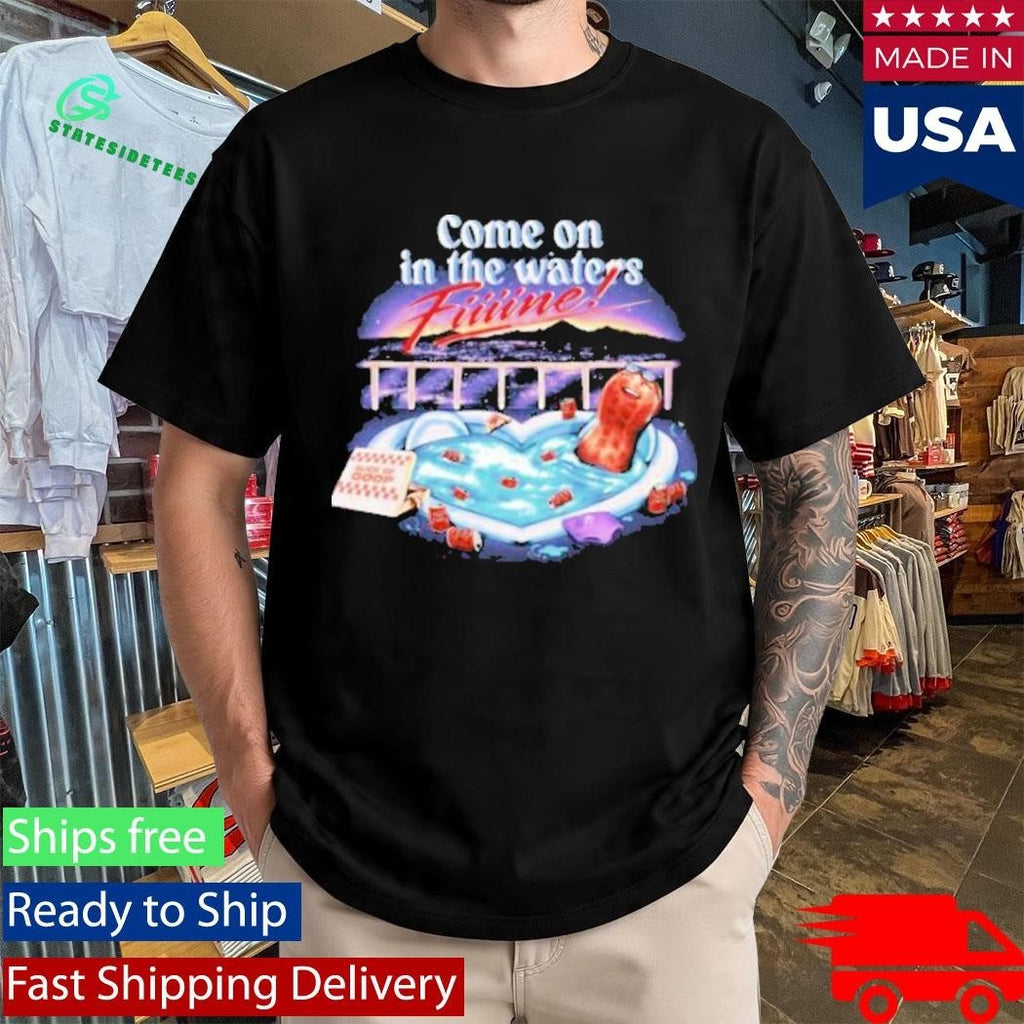 Theburntpeanut Come On In The Waters Fine Unisex , , , Long Sleeve Tee