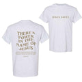 There'S Power Name Jesus Bible Verse Faith Based Shirt Inspirational Girlfriend T-Shirts
