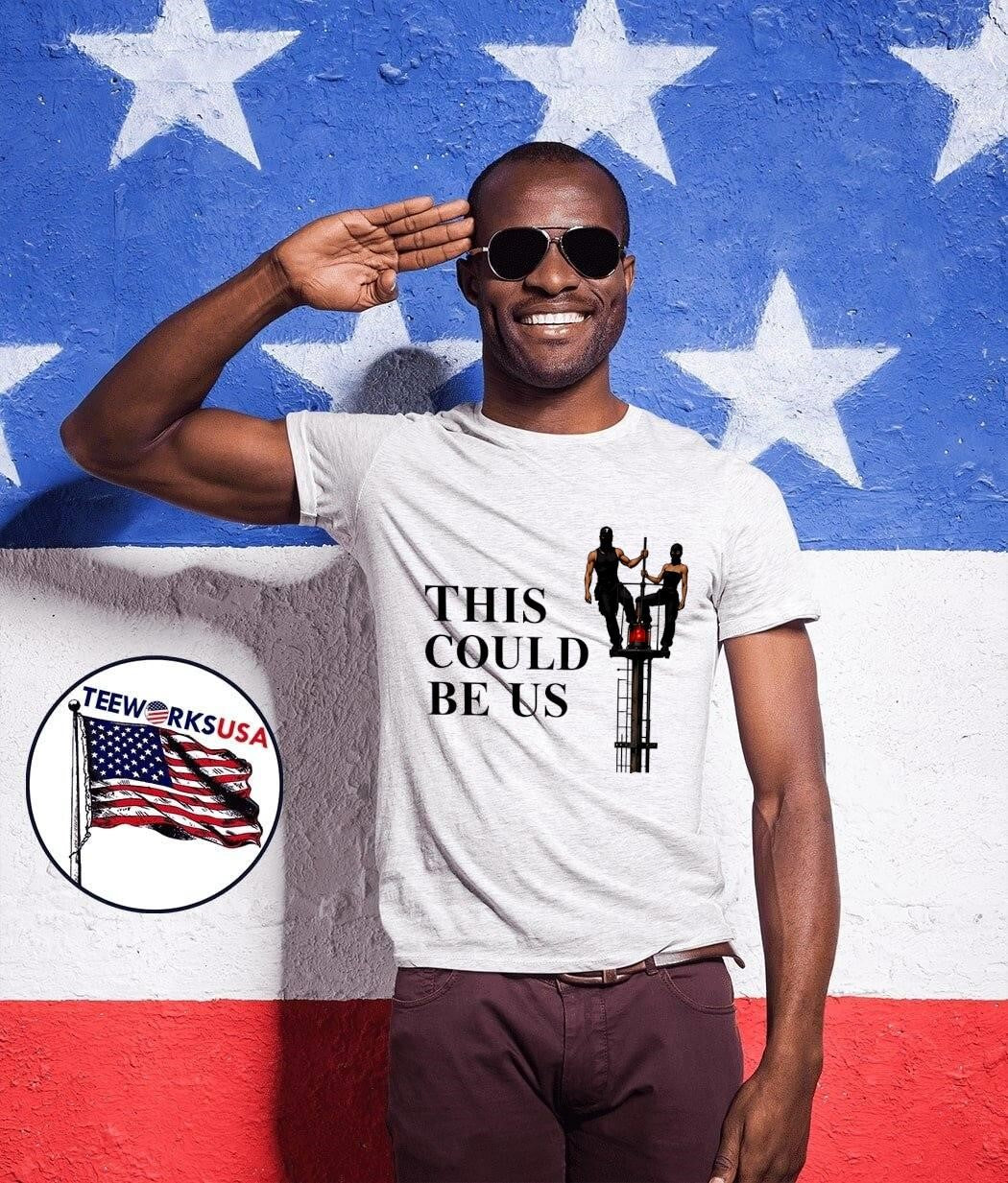 This Could Be Us Masked Couple Vigilantes Climbing Tower T-Shirt