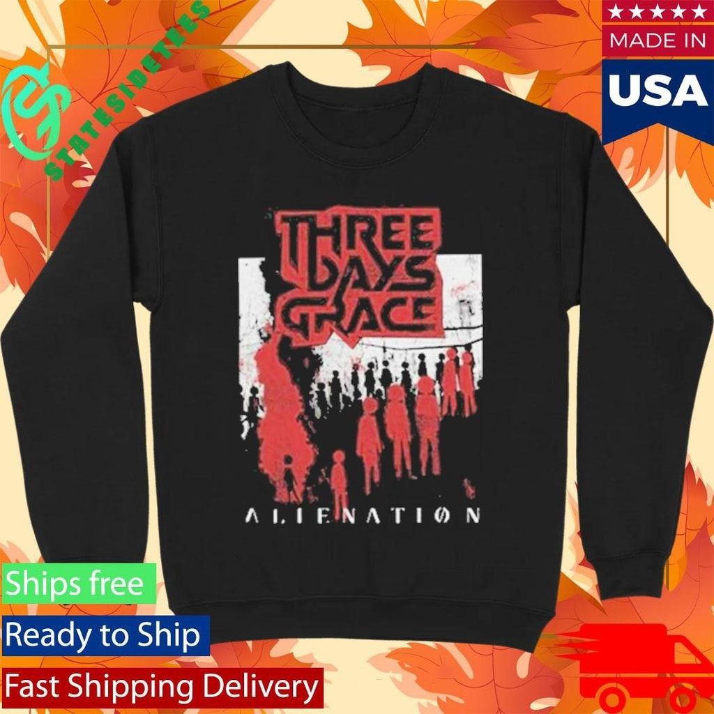 Three Days Grace 2026 Alienation Tour Unisex , , , Long Sleeve Tee