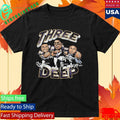 Three Deep Jake Reed Randy Moss Cris Carter Shirt Unisex , , , Long Sleeve Tee