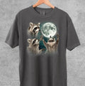 Three Raccoons Vintage Shirt Retro Raccoon Moon Raccoon Lovers Funny Raccon Washed Raccoon Menswear Top Underwear Streetwear T-Shirts