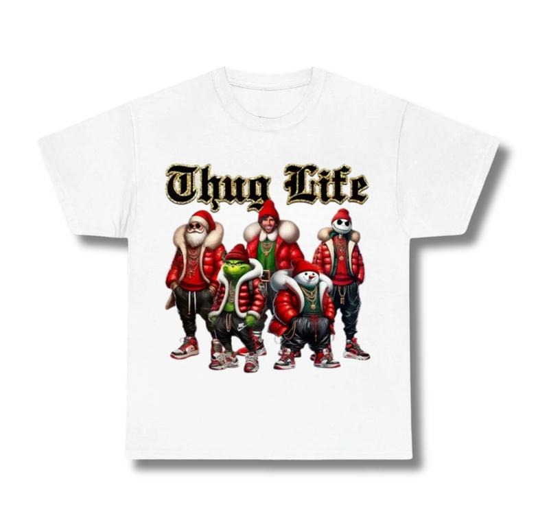 Thug Life Friends Movies Street Top Womenswear Underwear Humen Lady T-Shirts